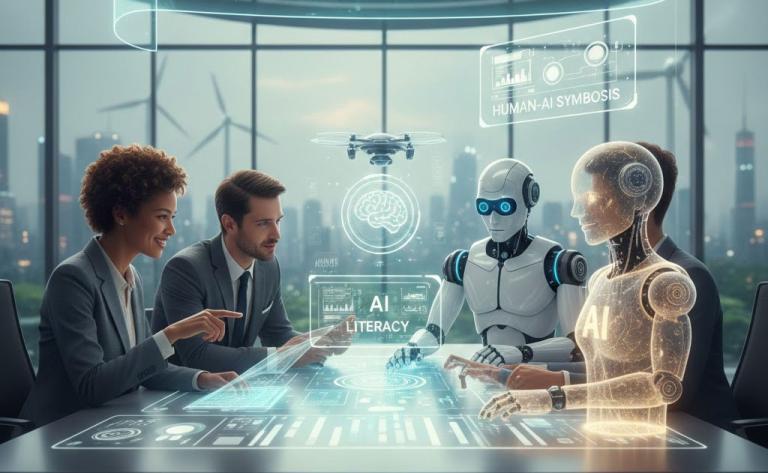 AI literacy and human–AI symbiosis will define the 2026