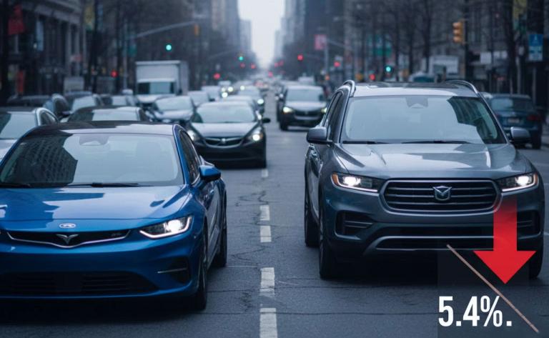 EV market share drops to 5.4 percent in the United States