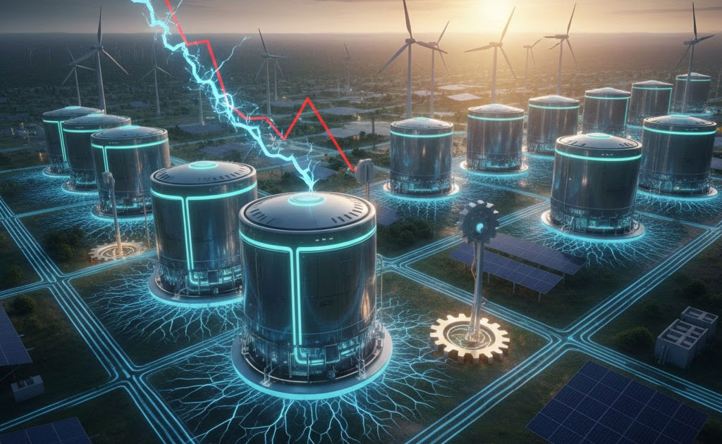 Grid-scale battery energy storage system supporting renewable power