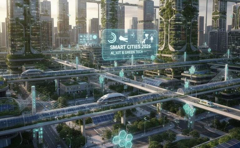 The Future of Smart Cities in 2026 Powered by AI & Green Tech