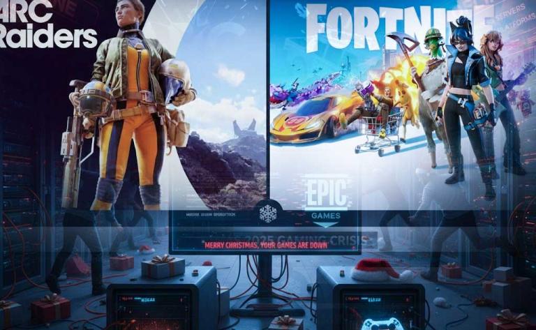 AWS outage on Christmas 2025 affecting Arc Raiders, Fortnite, and Epic Games servers with widespread login and matchmaking issues