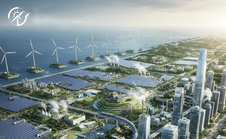 China’s massive solar and wind farms showcasing renewable energy leadership in 2025 compared to the United States