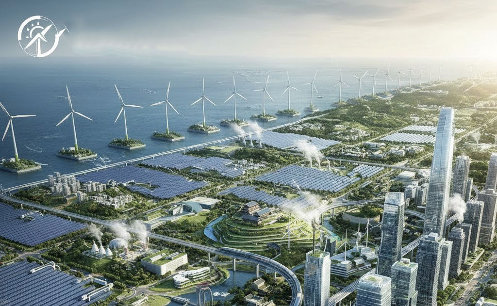 China’s massive solar and wind farms showcasing renewable energy leadership in 2025 compared to the United States