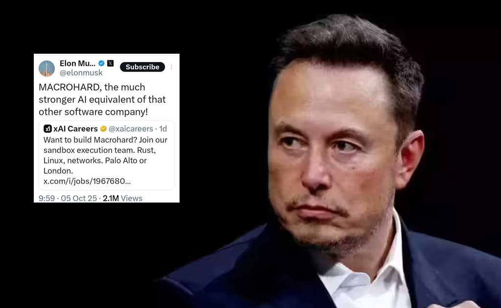 MACROHARD logo and Musk’s cryptic “MACROHARDER coming soon” ignite speculation about xAI’s next massive AI leap.