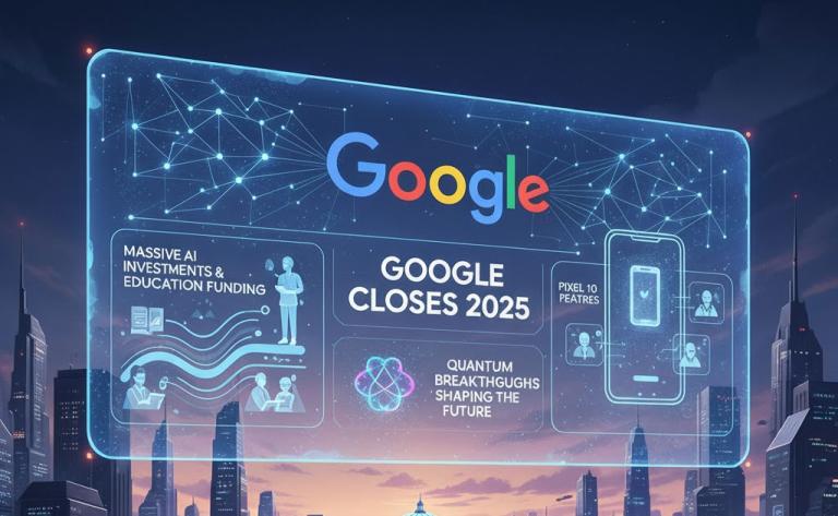Google highlights AI investments, education initiatives, Pixel 10 AI features, and quantum breakthroughs in 2025