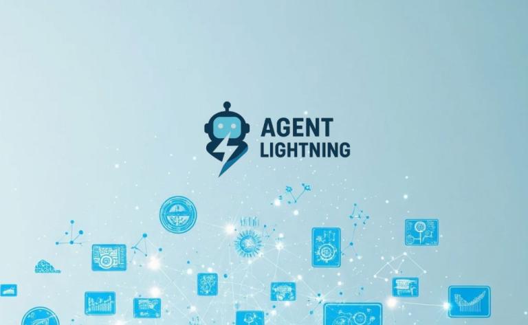Microsoft Agent Lightning framework enabling reinforcement learning for AI agents without code change