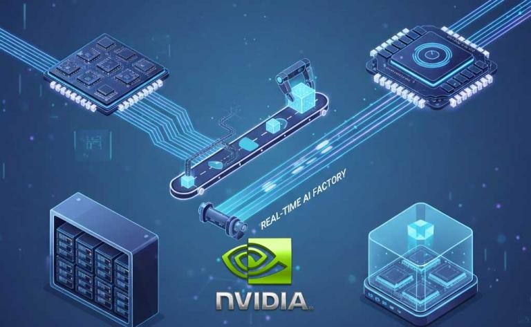 Illustration of Nvidia and Groq AI inference hardware showing GPU vs LPU architecture and the future of real-time AI factories