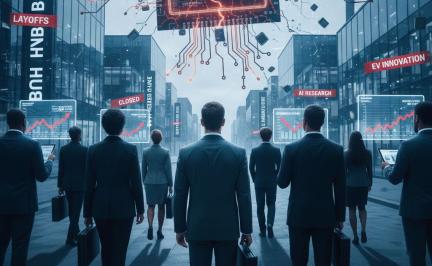 Global tech, AI, EV, and automobile industry layoffs highlighting workforce restructuring in December 2025