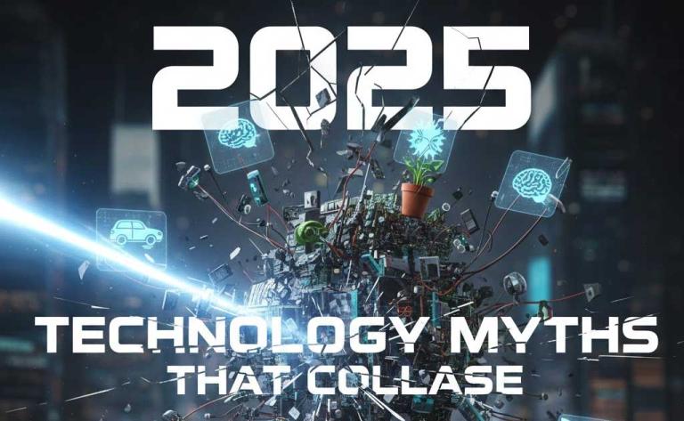 Technology myths collapsed in 2025 across AI, EVs, quantum, and climate tech