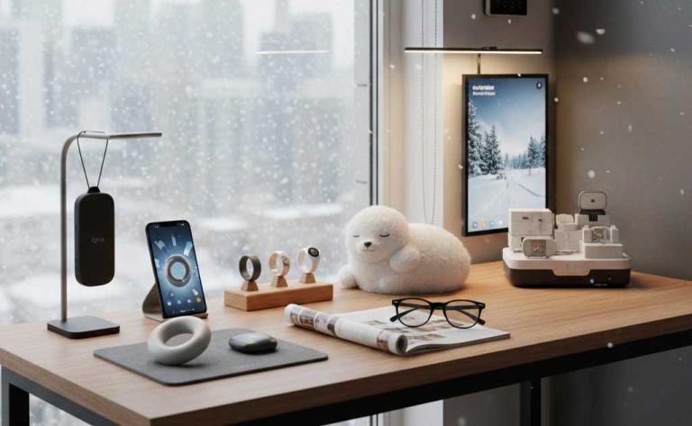 AI gadgets in Canadian homes in 2026 including smart wearables, robots, and AI-powered smart home devices