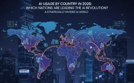AI usage by country in 2026 showing global leaders in artificial intelligence adoption and cloud infrastructure