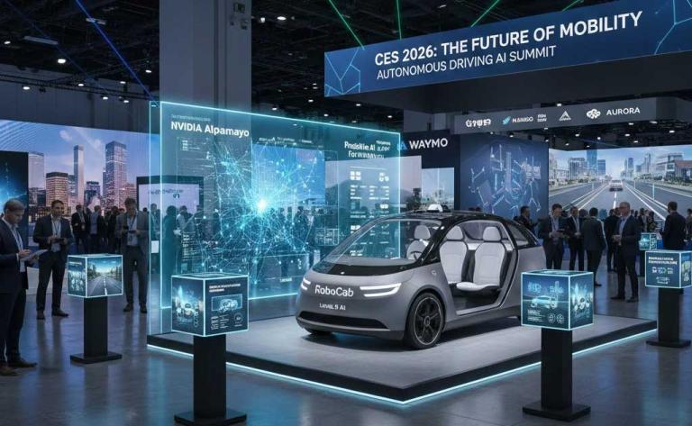 Autonomous driving AI showcased at CES 2026 with robotaxis, Nvidia Alpamayo, and next-gen self-driving technology