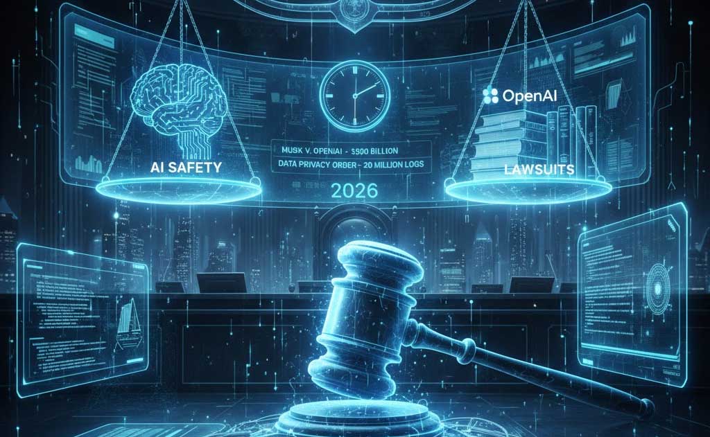 Illustration highlighting AI safety concerns as lawsuits allege ChatGPT involvement in deaths and suicides