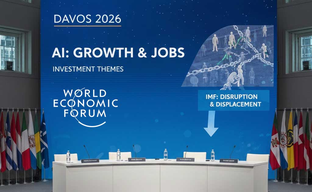 Davos 2026 World Economic Forum discussing AI investment, jobs, and global growth