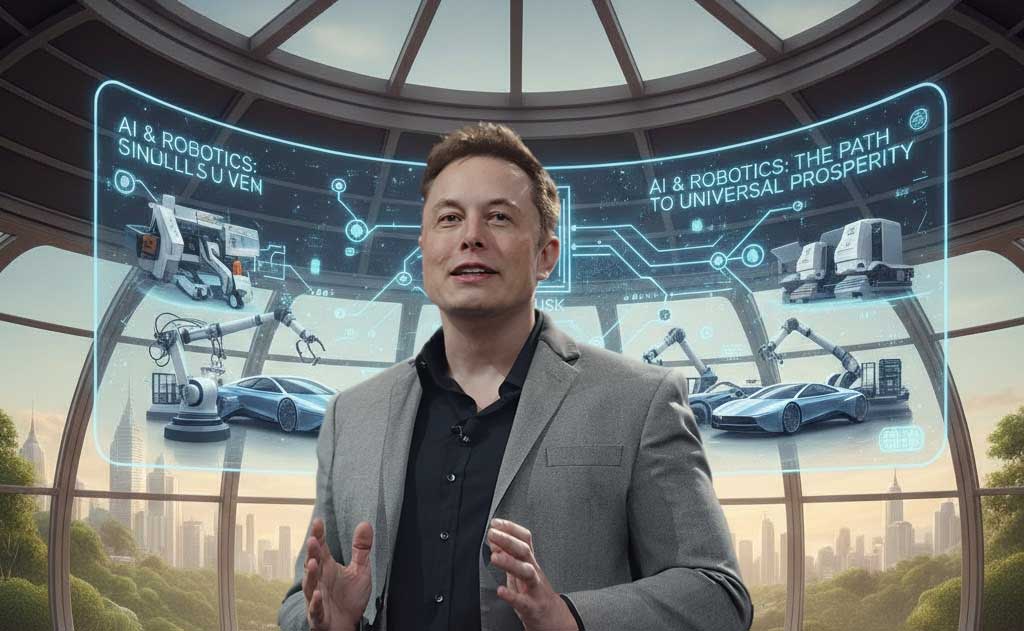 Elon Musk explains how AI and robotics could make everyone wealthy