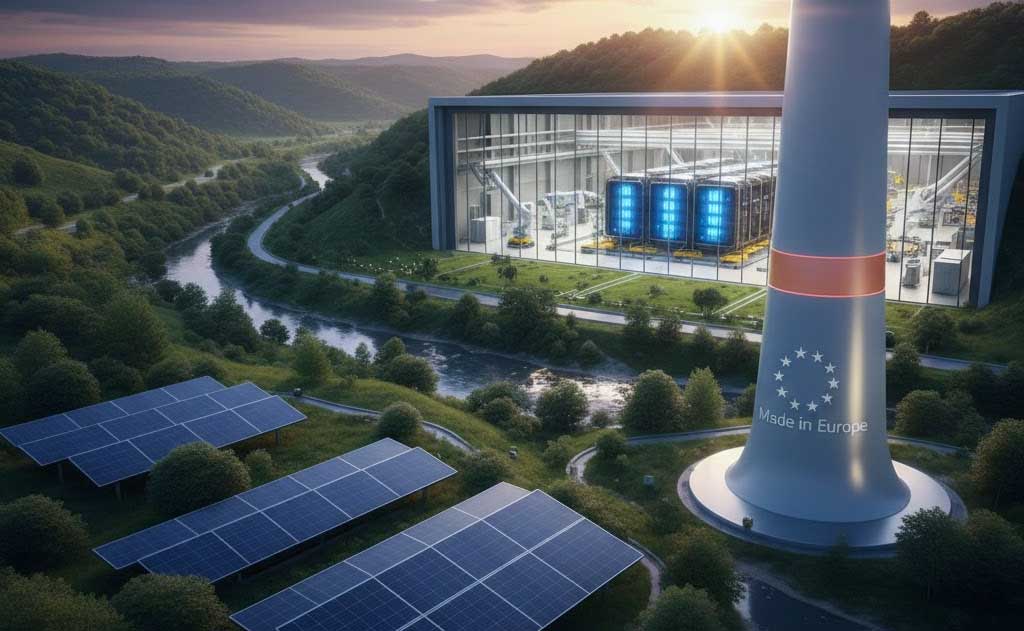 European Union promoting Made in Europe rules for green technology public procurement including batteries solar and electric vehicles