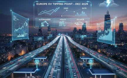 Electric vehicle sales surpass petrol cars in Europe for the first time, marking a major EV tipping point for automakers in 2026