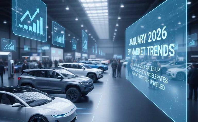 Electric vehicle market outlook 2026 showing US rebound, affordable EVs, and global growth