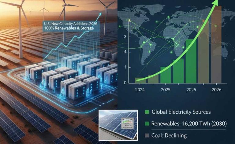 U.S. solar and battery storage capacity surging as renewables claim nearly all new power additions