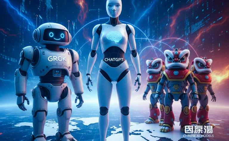 Grok ChatGPT and Chinese AI models competing in the global AI Cold War 2026