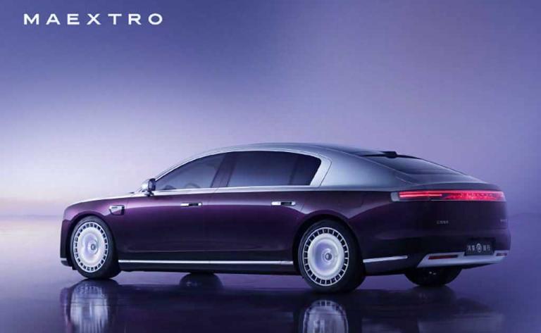 Maextro S800 ultra-luxury electric sedan by Huawei with futuristic design and intelligent driving technology