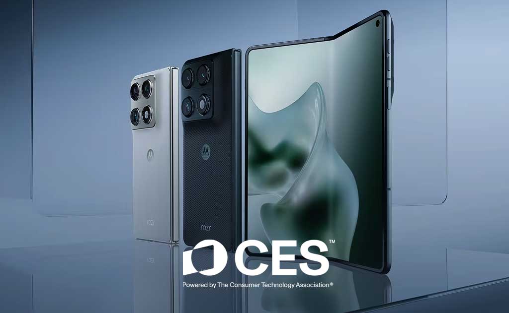 Motorola Razr Fold showing its 8.1-inch inner display at CES 2026