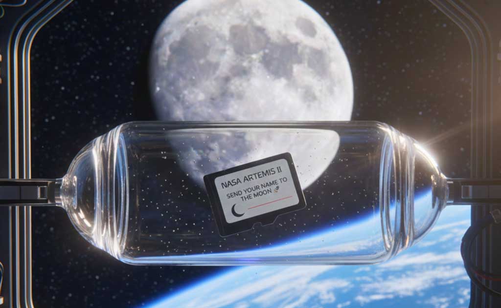 NASA Artemis II mission inviting people to send their names around the Moon in 2026
