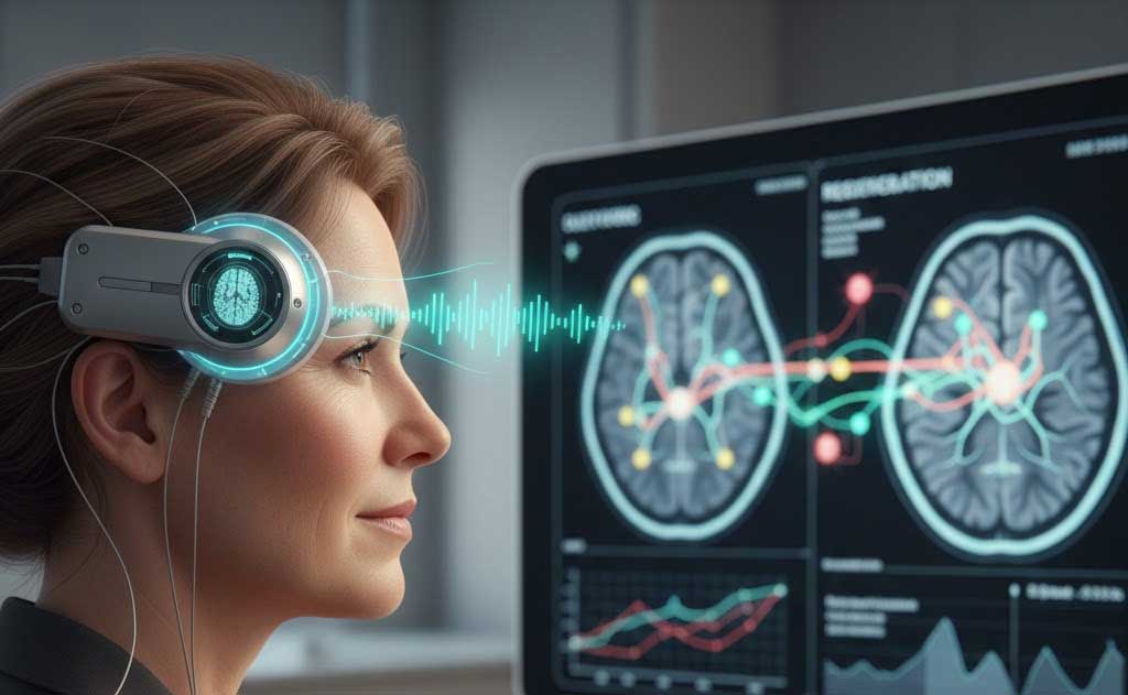 Oxford ultrasound breakthrough for stroke recovery showing non invasive brain regeneration using focused ultrasound waves without surgery or implants