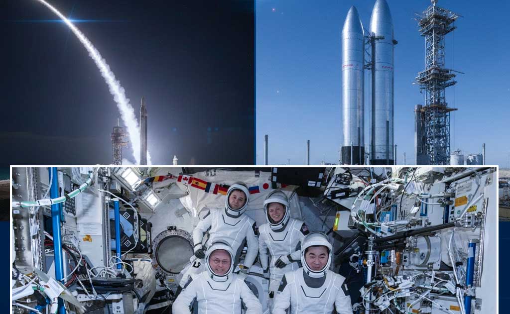 SpaceX Starlink launches in January 2026 featuring Falcon 9 missions, Crew-11 aftermath, and Starbase Starship Block 3 progress