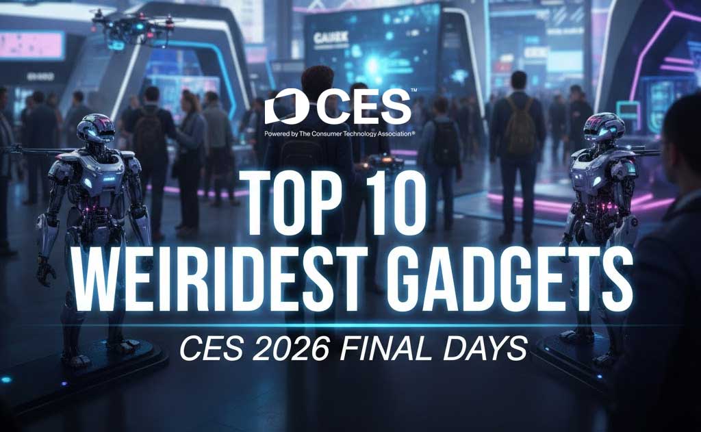 Weird and unusual gadgets showcased during the final days of CES 2026 in Las Vegas