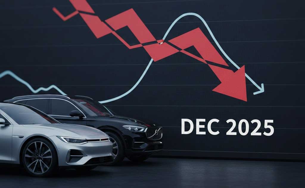 US electric vehicle sales slow sharply in December 2025 after tax credit expiration