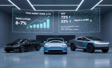 U.S. electric vehicle sales trends in January 2026 showing EV market slowdown, Tesla leadership, and rising used EV demand