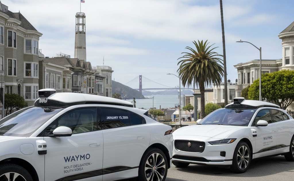 Waymo hosts South Korea MOLIT delegation for fully driverless robotaxi rides in San Francisco, showcasing fifth-generation autonomous driving technology in January 2026