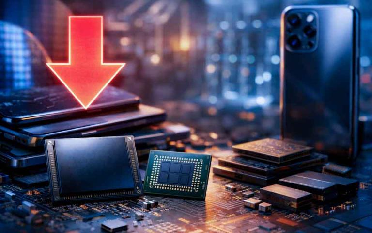 AI memory chip shortage 2026 driving smartphone prices to record highs