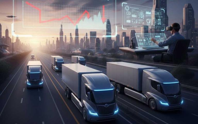 AI reshaping trucking and logistics jobs in 2026 with autonomous trucks and warehouse automation