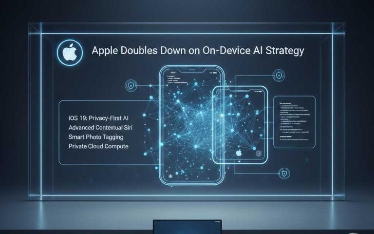 Apple iOS 19 on-device AI features with privacy-first architecture and enhanced Siri intelligence in 2026