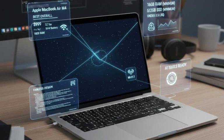 Best laptops for college students in 2026 including MacBook Air M4, Acer Swift 16 AI, ASUS ZenBook 14 and Lenovo IdeaPad Slim 3