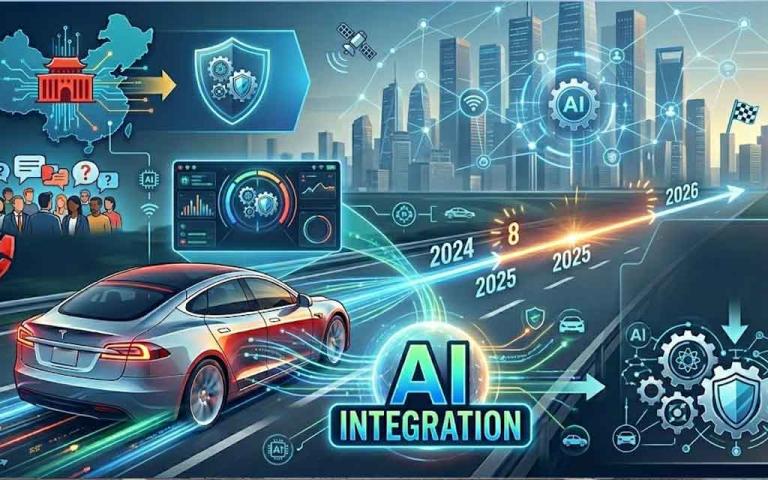 BMW Neue Klasse iX3 demonstrating Symbiotic Drive AI system at CES 2026