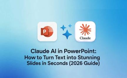 Claude AI generating a professional PowerPoint presentation from text in seconds