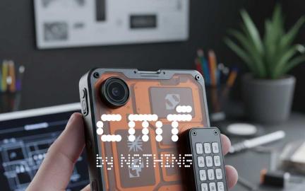 CMF Phone Mini Concept showing compact modular smartphone design with attachable camera accessories