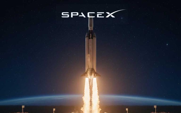 Crew-12 launch aboard SpaceX Dragon on Falcon Heavy rocket at Kennedy Space Center February 2026