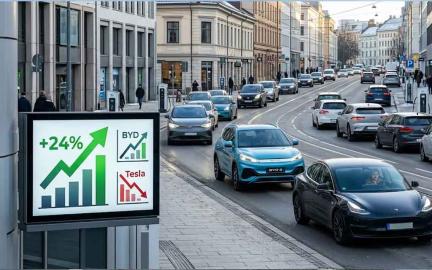 Electric vehicles charging in Europe as BEV sales surge 24 percent in January 2026