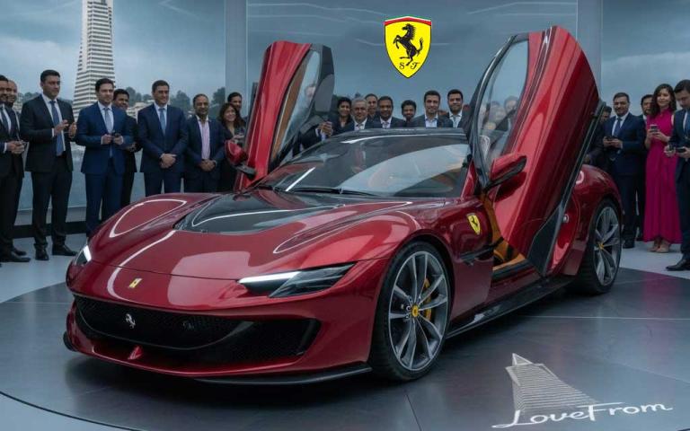 Ferrari Luce 2026 all-electric supercar four-door grand tourer revealed in Maranello