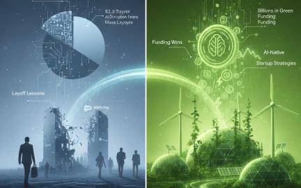 AI-powered renewable energy dashboard symbolizing the 2026 convergence of green technology and AI-native SaaS platforms