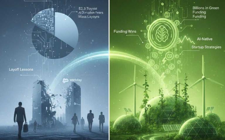 AI-powered renewable energy dashboard symbolizing the 2026 convergence of green technology and AI-native SaaS platforms