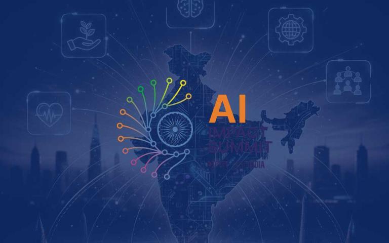 Prime Minister inaugurating India AI Impact Summit 2026 at Bharat Mandapam in New Delhi