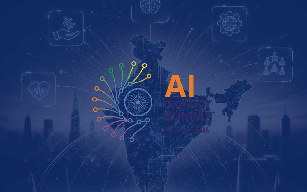 Prime Minister inaugurating India AI Impact Summit 2026 at Bharat Mandapam in New Delhi