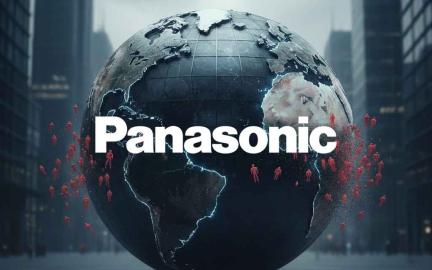 Panasonic Holdings headquarters during 2026 global restructuring announcement involving 12,000 job cuts and Skyworth TV partnership.