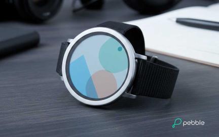 Pebble Round 2 smartwatch with circular color e-ink display showcased at CES 2026