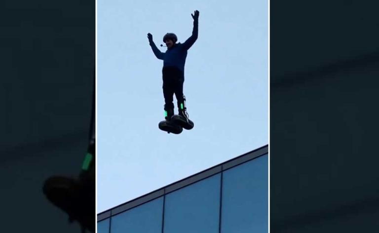 Viral X video of a robed skateboarder appearing to defy gravity analyzed for AI deepfake signs